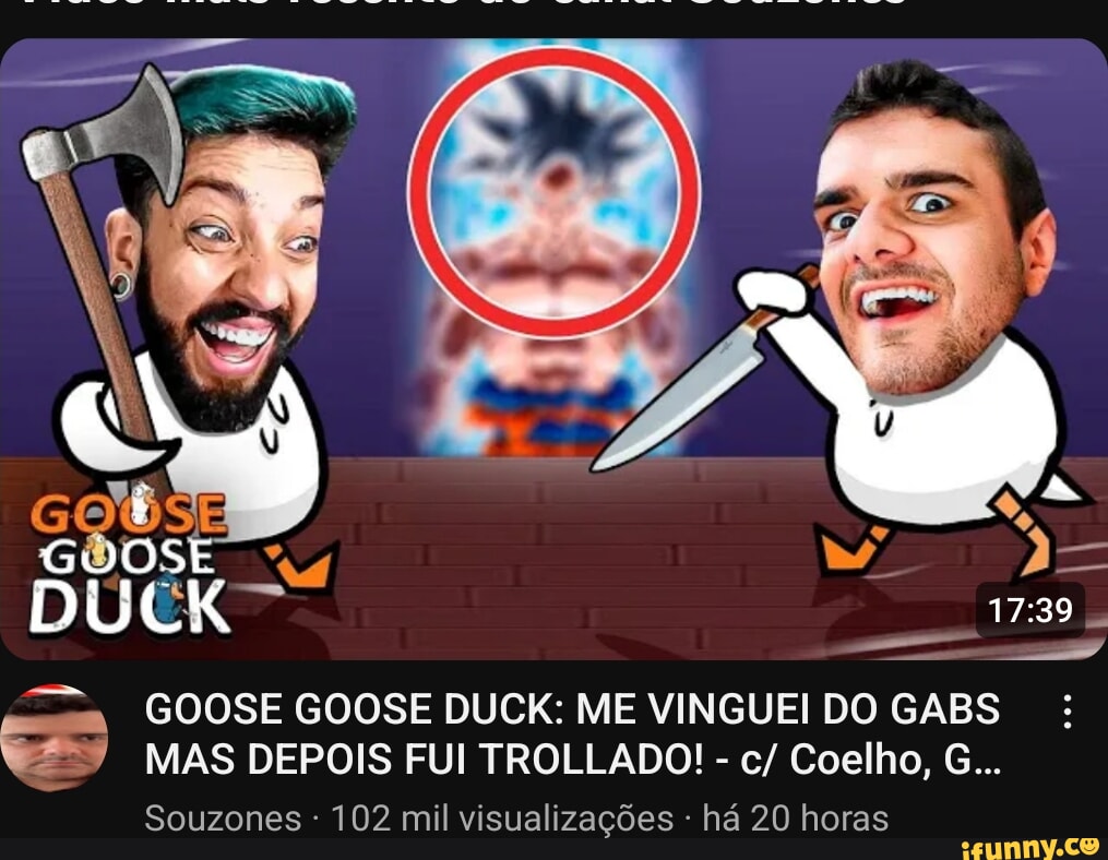 GABS FINALMENTE JOGOU MUITO E CARREGOU DUAS PARTIDAS! - Goose Goose Duck 