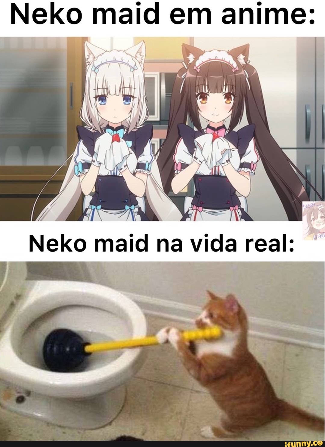 Neko maid em anime: maid na vicla reals - iFunny Brazil