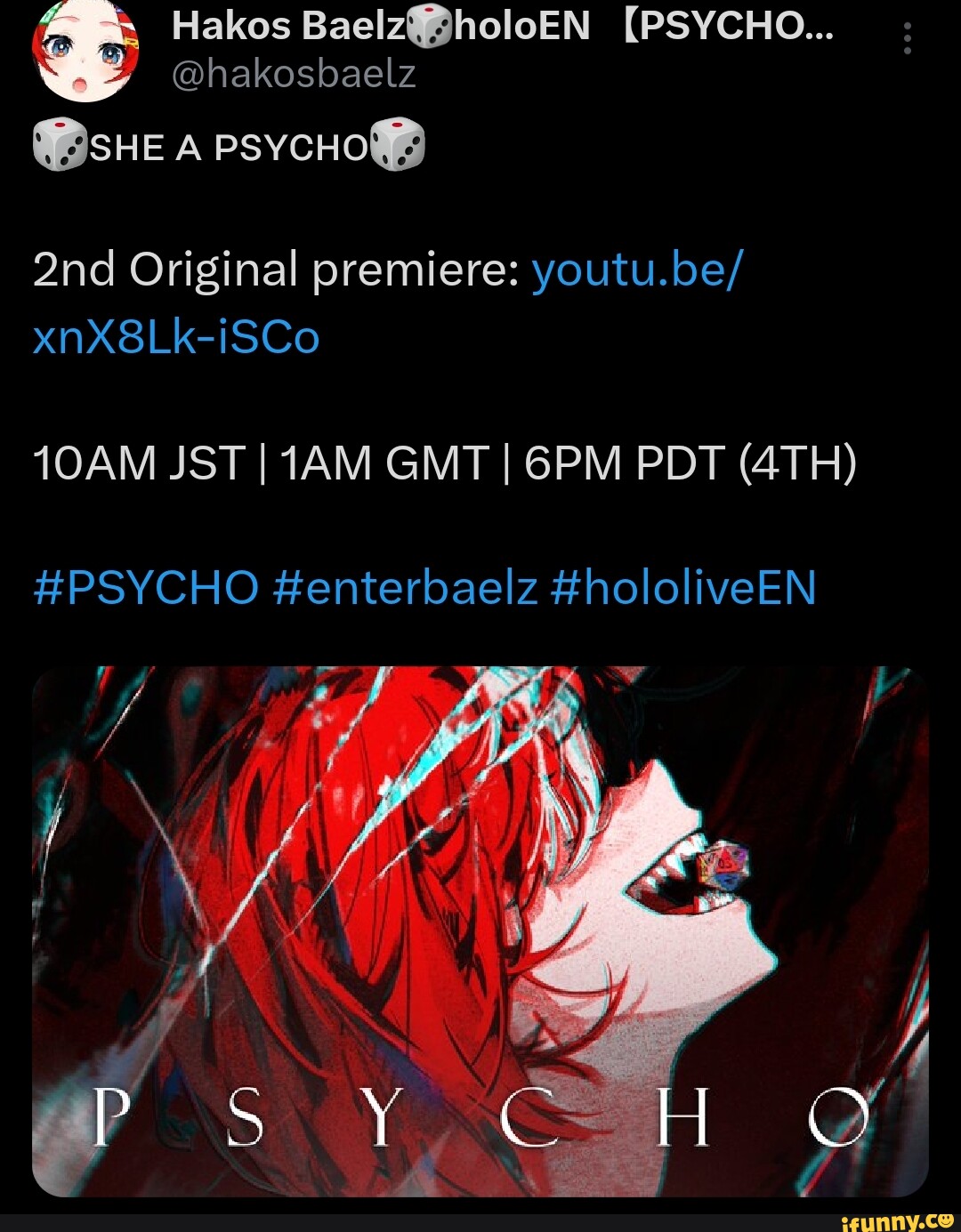 Hakos PSYCHO hakosbaelz Original premiere youtu.be xnX8Lk