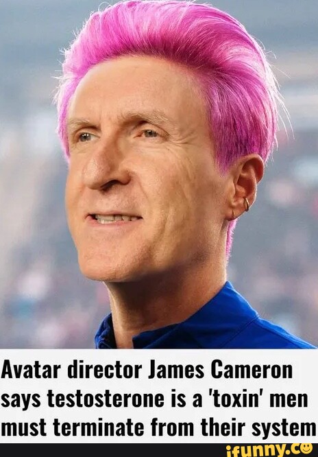 Avatar filmmaker James Cameron slams testosterone as a 'toxin' men