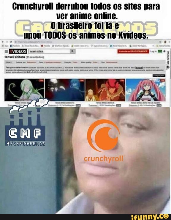 Grunchyroll derrubou todos os sites para ver anime online. O brasileiro foi  lá e - iFunny Brazil