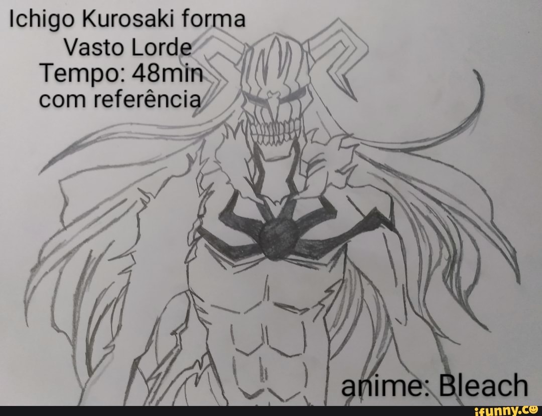 Desenhos de Ichigo Kurosaki - Como desenhar Ichigo Kurosaki passo