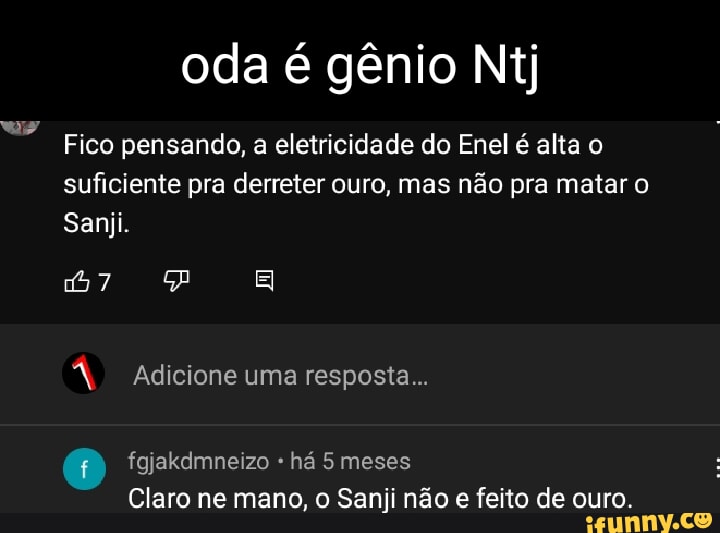 Sanji rebaixado fodasekkkk - Sanji rebaixado fodasekkkk - iFunny Brazil