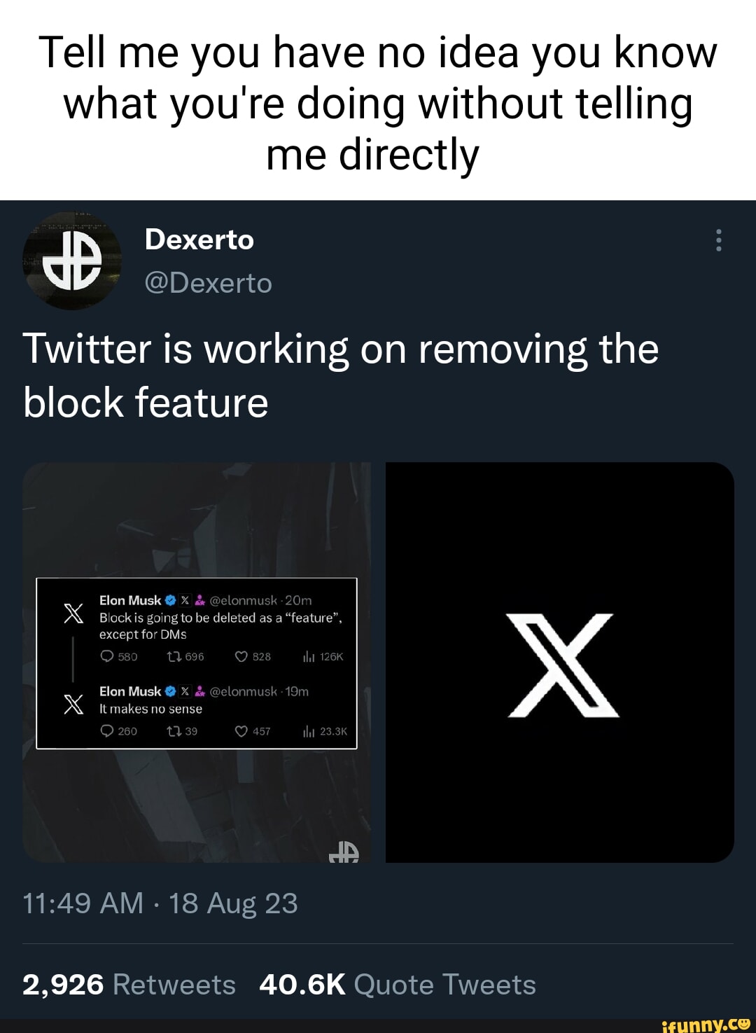 Elon Musk says Twitter/X will be removing block feature - Dexerto