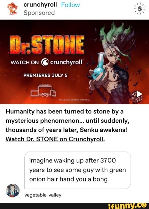 Dr. STONE em português brasileiro - Crunchyroll