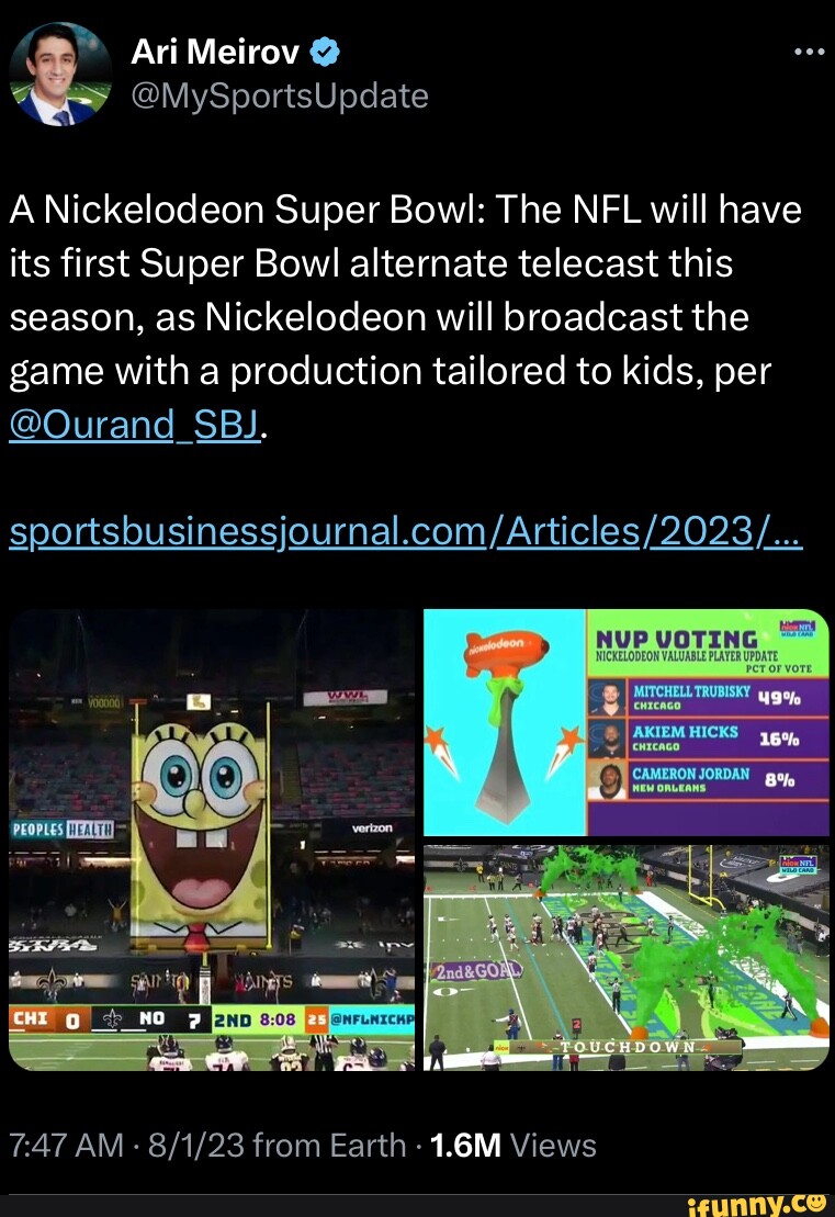 Nickelodeon's Super Bowl Broadcast