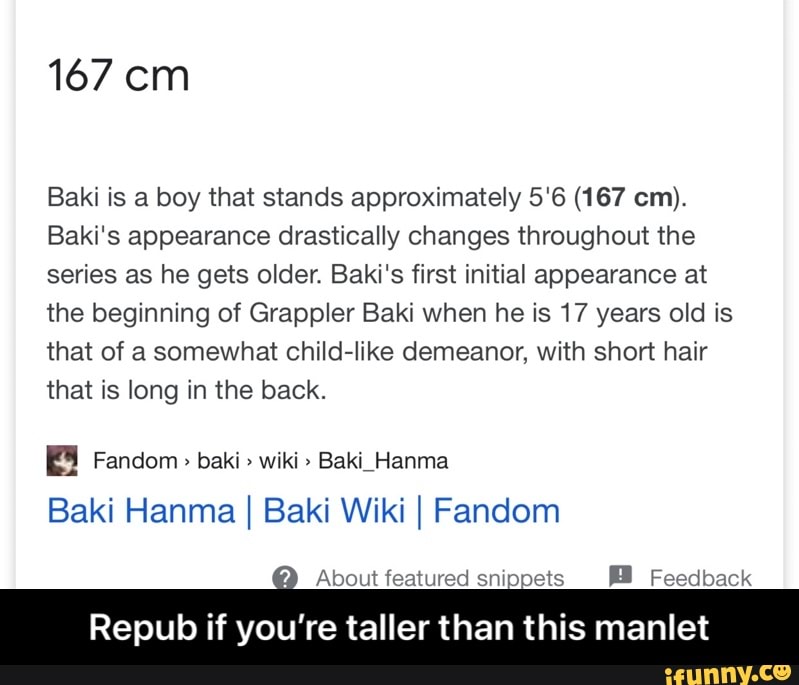 Baki Hanma, Wiki