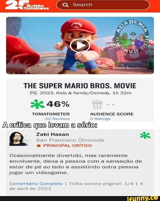 Super Mario Bros.: O Filme - 5 de Abril de 2023