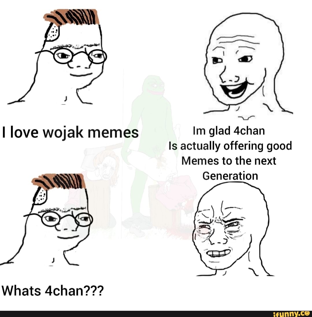 Im glad 4chan Is actually offering good Memes to the next Generation ...