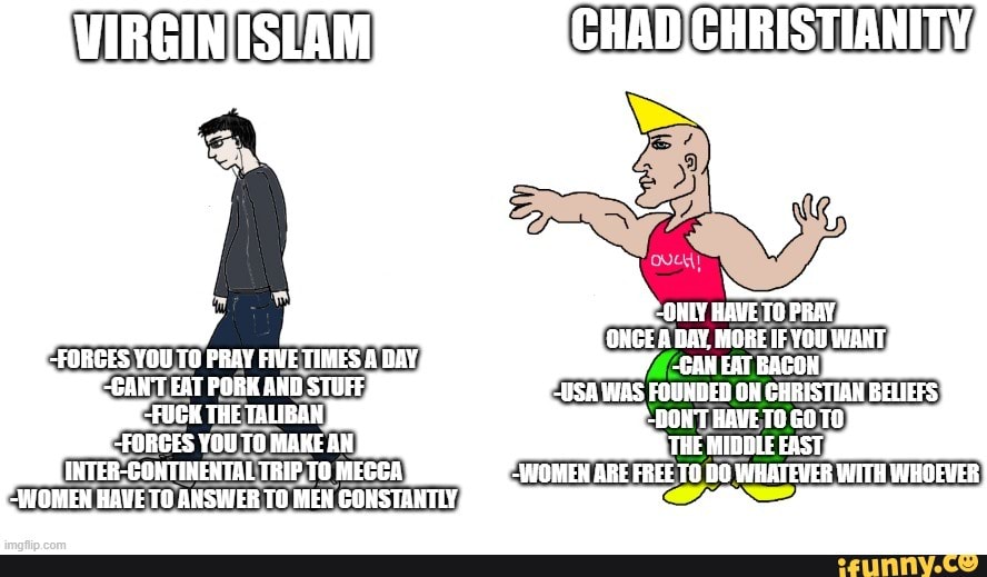 Virgin and Chad - Imgflip