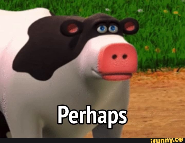 derp cow meme