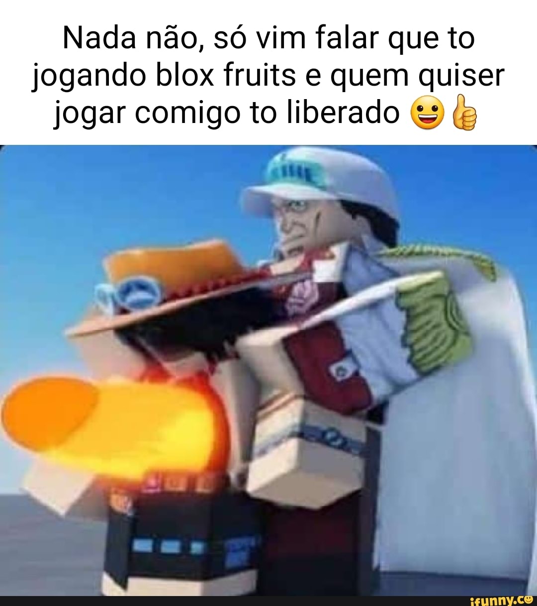 Oque acharam do meu a jogar Blox Fruits) - iFunny Brazil