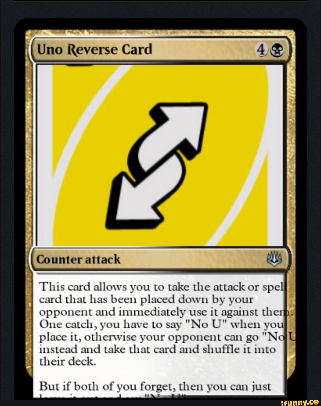 NO U UNO REVERSE CARD | Sticker