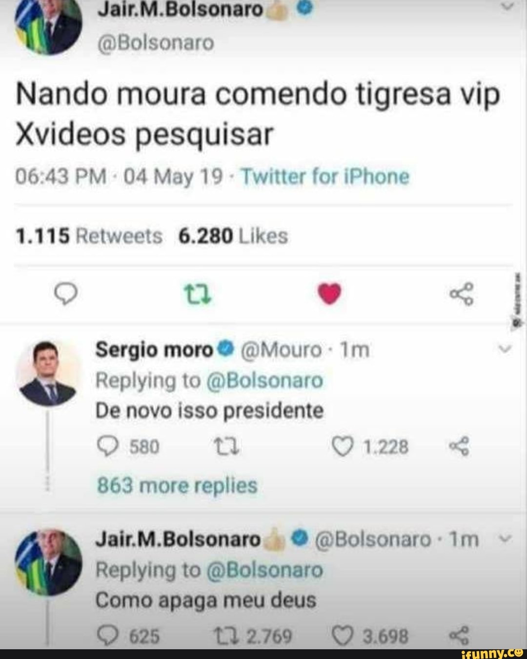 Jair.M.Bolsonaro ©& @Bolsonaro Nando moura comendo tigresa vip Xvideos  pesquisar 06:43 PM