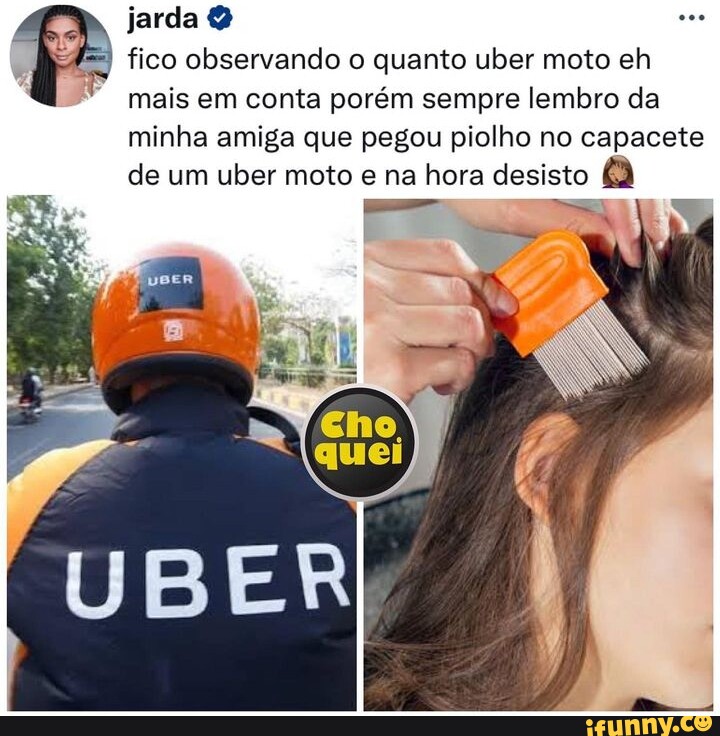 Esse tá certinho😂👍🏼.#cara #de #capacete #virado #ubermoto #engraçad