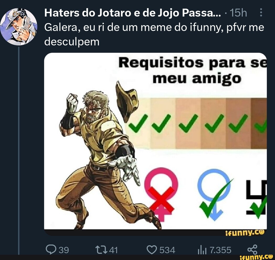 Belas palavras do Jotaro, ticket e para os fracos, os fortes conseguem  peitar de boas o desafio(P.S.: Se isso aparecer mais de uma vez, peço  desculpas, e q as vezes acaba demorando