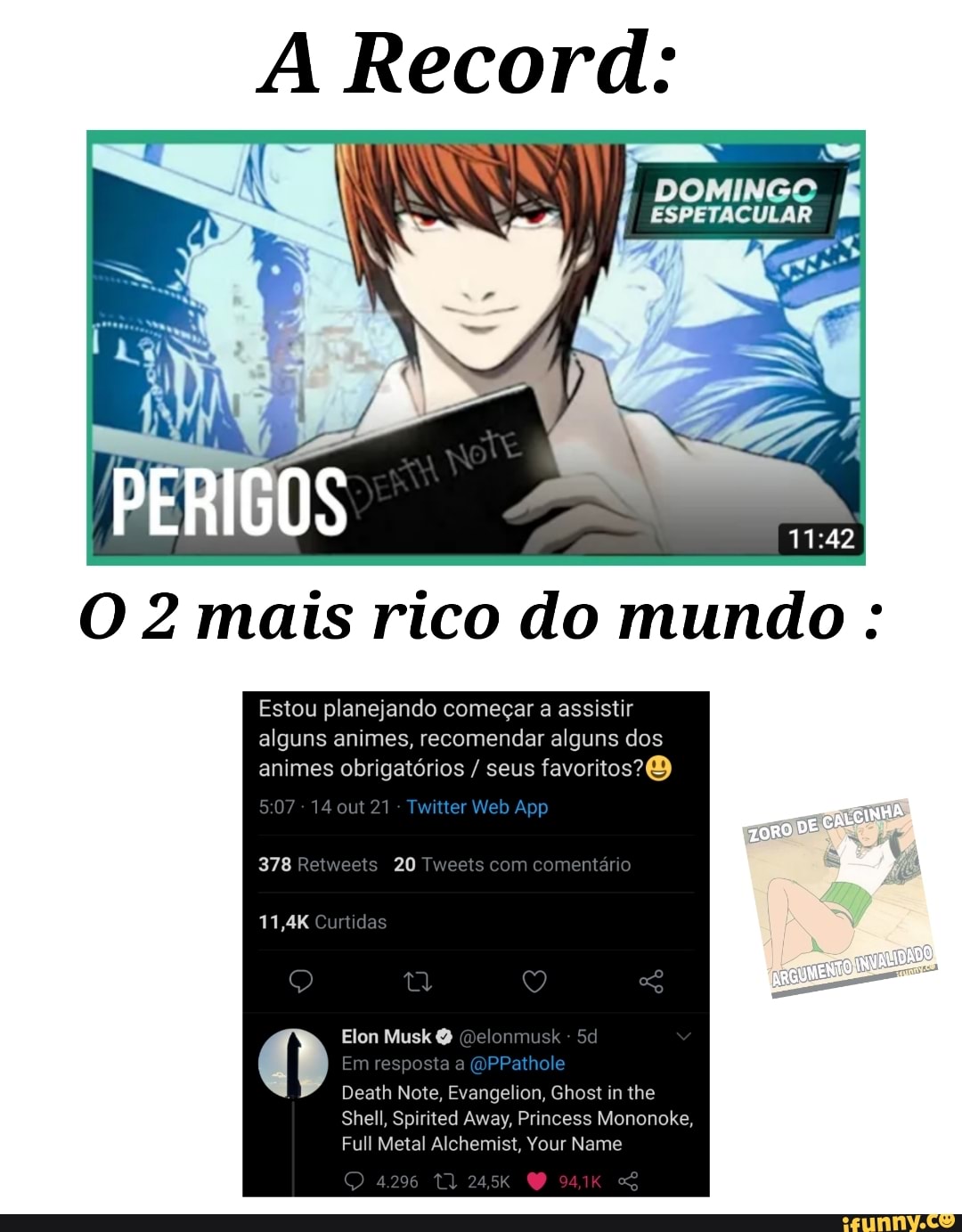 Death Note: Reportagem do Domingo Espetacular Revela Polmicas