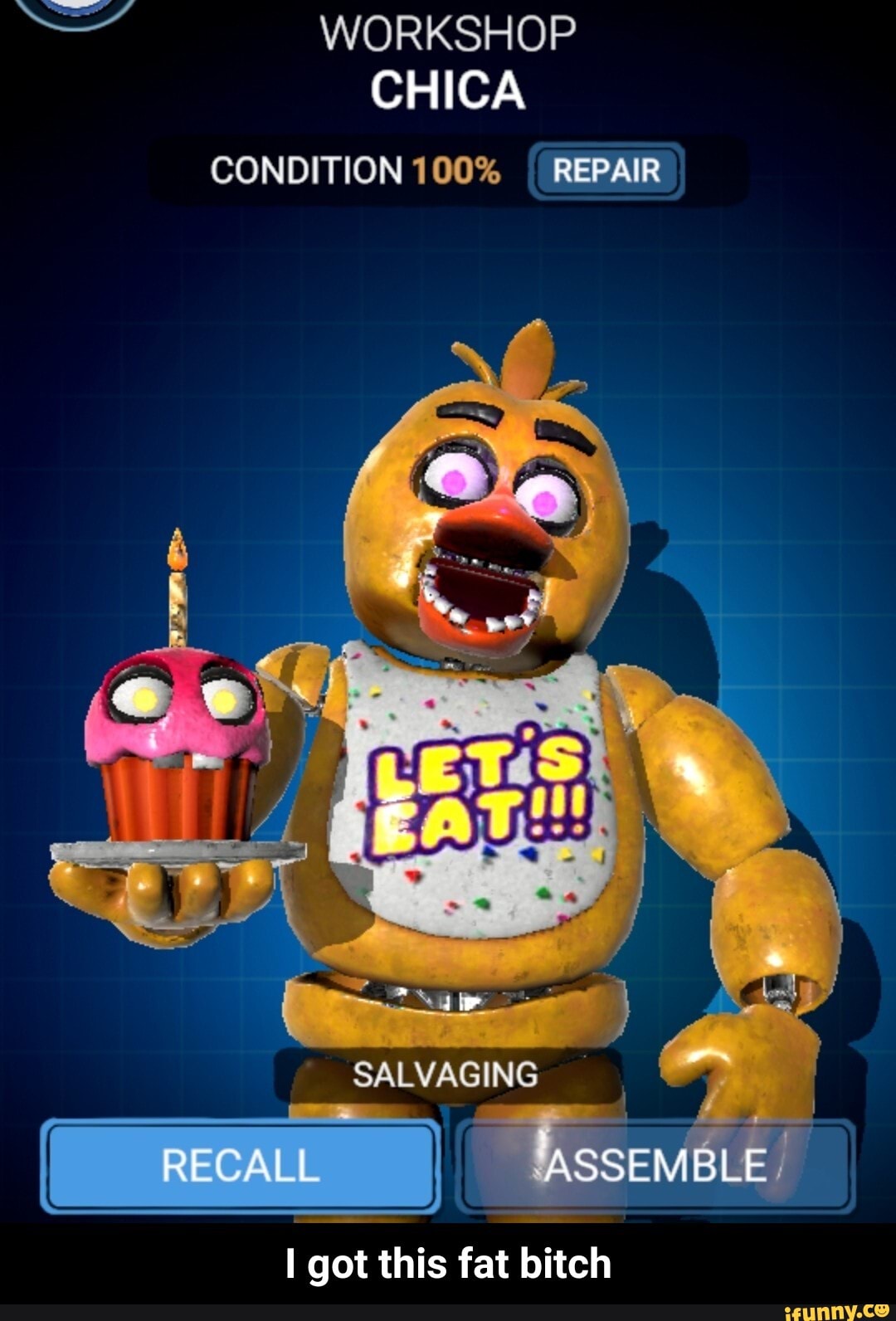 CONSERTANDO A CHICA ANIMATRONIC! * fnaf salvage * 