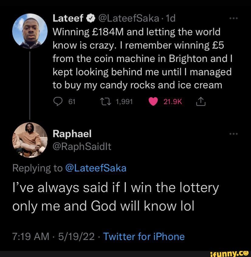 Lateef LateefSaka id Winning and letting the world know is crazy. I