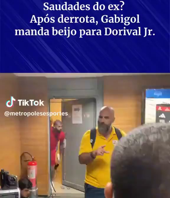 Vídeo: após derrota do Fla, Gabigol manda beijo para Dorival