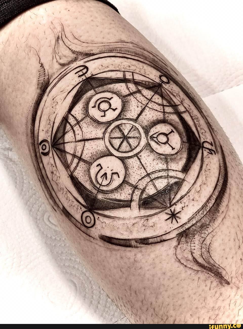 transmutation circle tattoo
