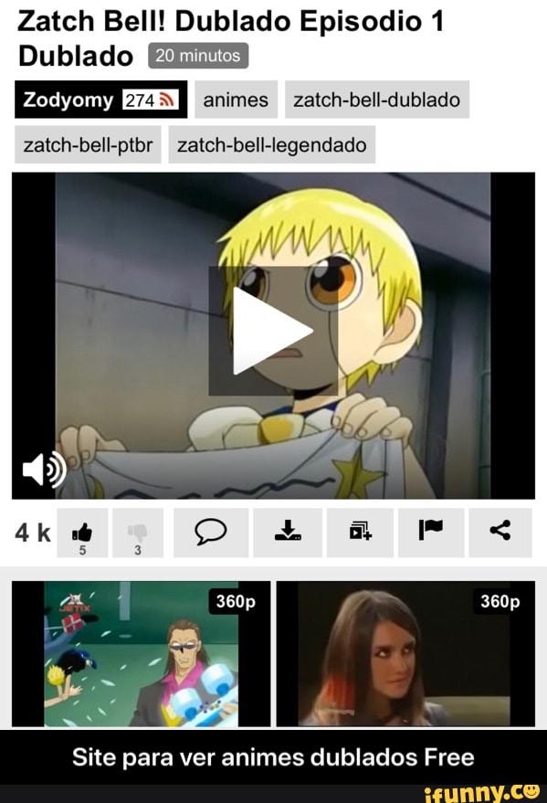 Zatch Bell! Dublado Episodio 1 Dublado PAT Moji 274] animes zatch