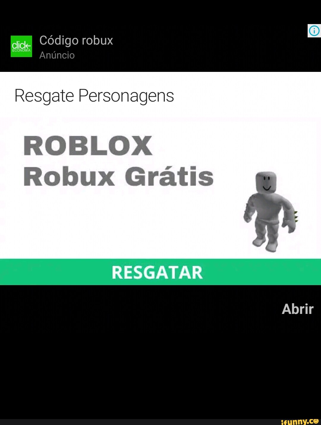 Dlide Código robux Anúncio Resgate Personagens ROBLOX Ro Grátis