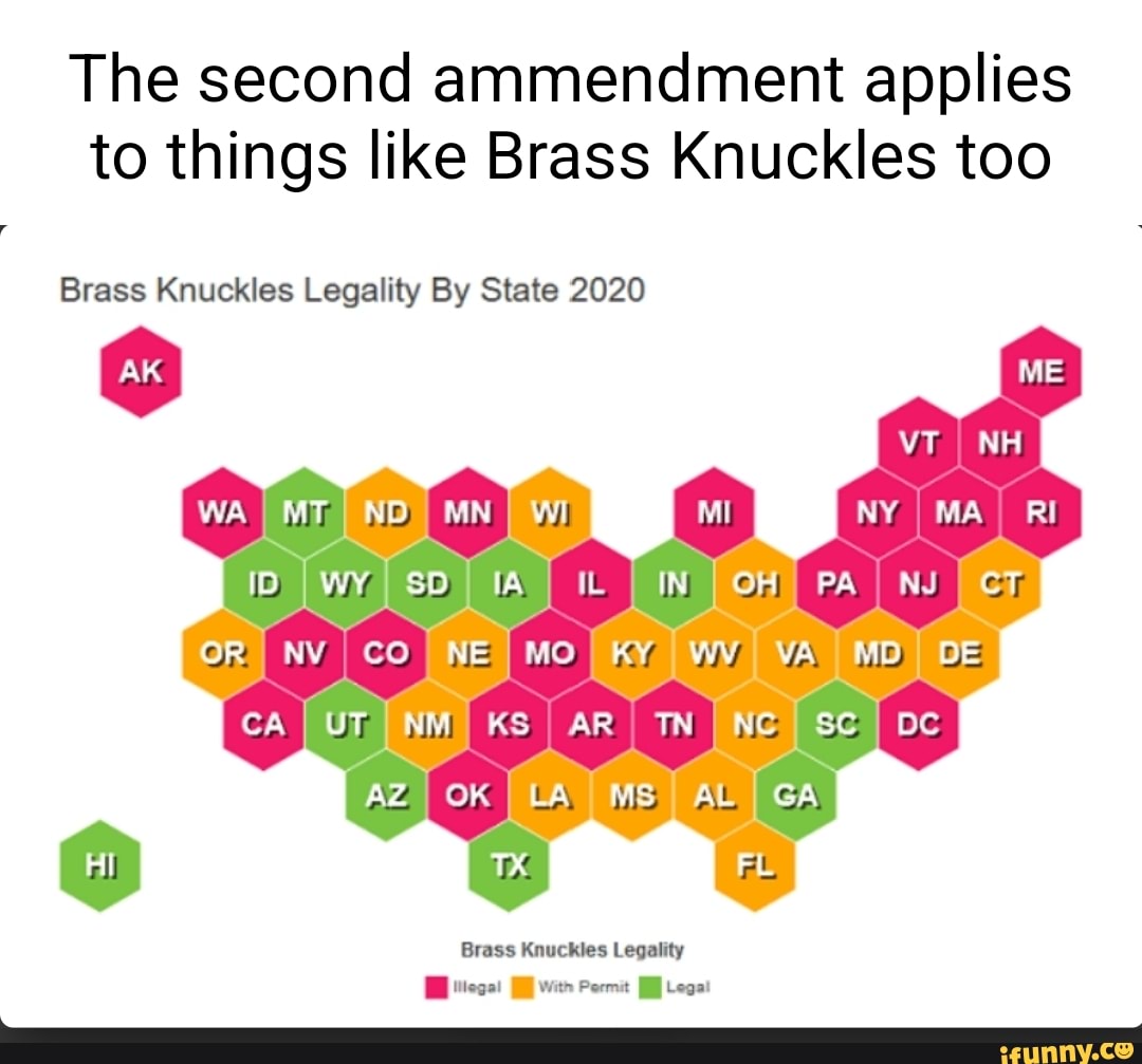The second ammendment applies to things like Brass Knuckles too