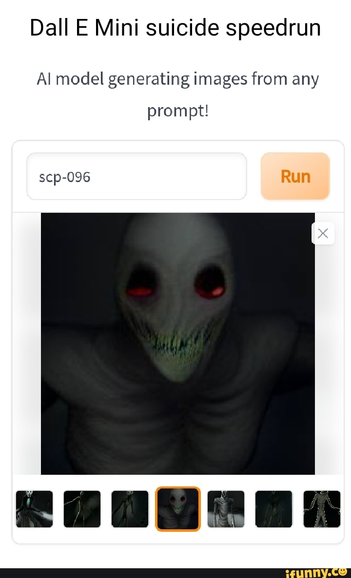 SCP 096 SCP 096 as drawn by an Al - iFunny Brazil