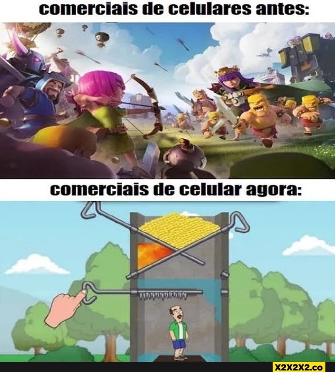 Esse jogos atuais não fazem o menor sentido . . . . . #meme #memesbrasil # memes #foryou #fyp #explorar #explore - comerciais de celulares antes: -  iFunny Brazil