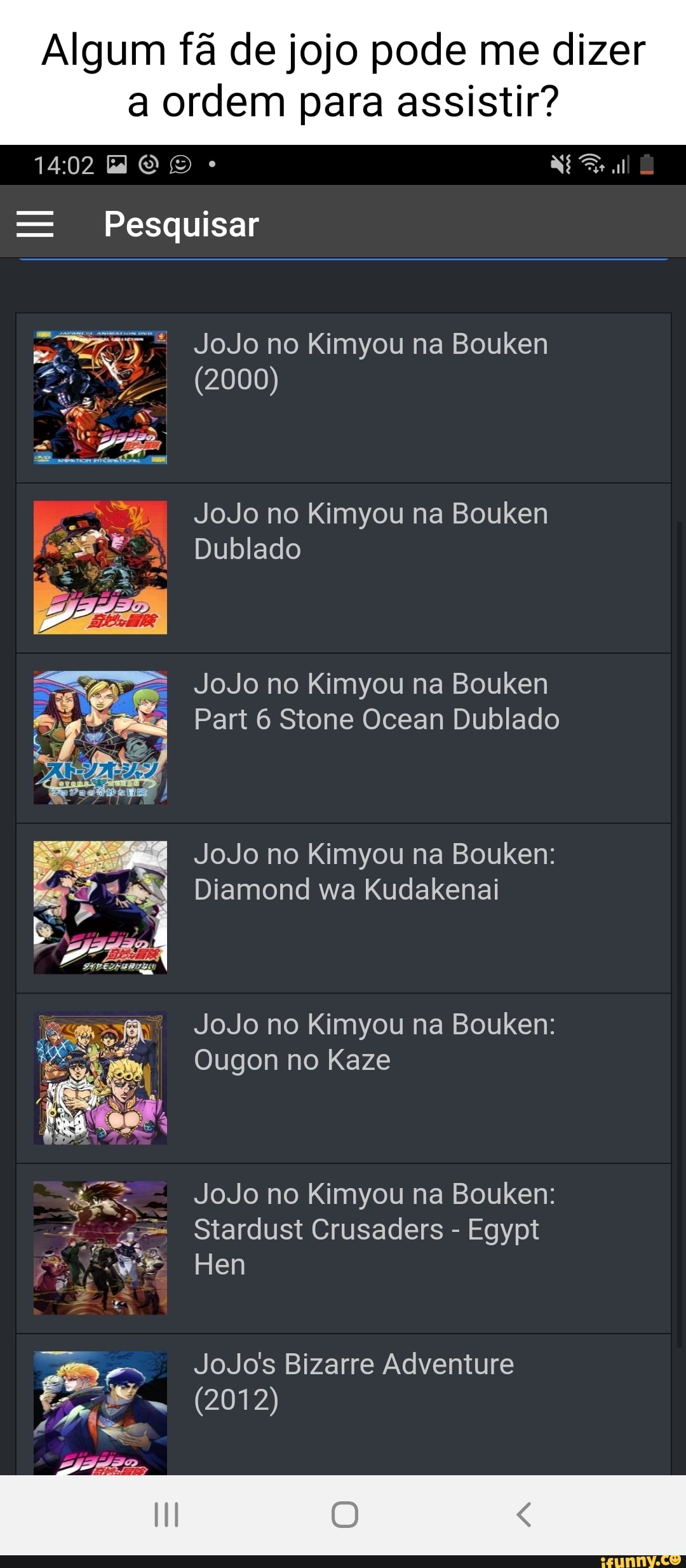 JoJo no Kimyou na Bouken Stardust Crusaders Dublado - Animes Online