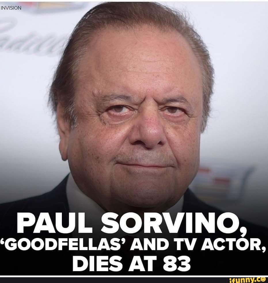 Brooklyn native Paul Sorvino, an imposing actor who specialized in ...