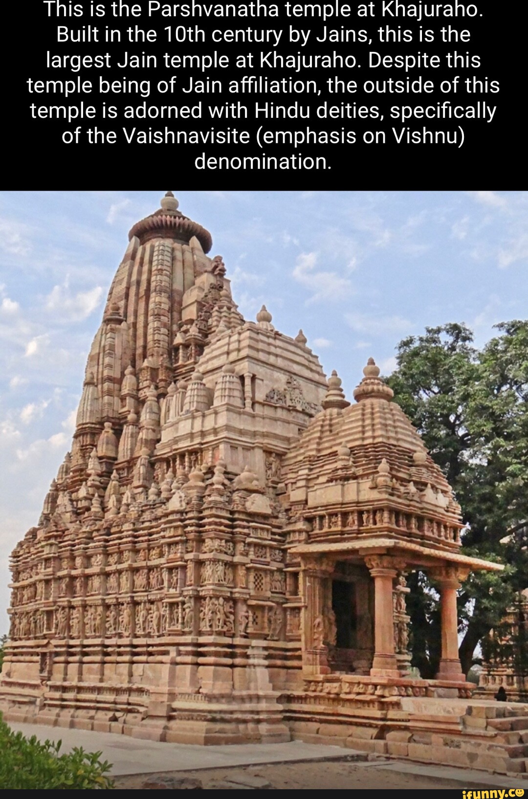 This Is The Parshvanatha Temple At Knajuraho. Built In The 10th Century ...