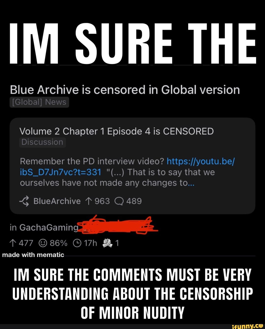 IM SURE THE Blue Archive is censored in Global version Volume 2 Chapter 1  Episode 4