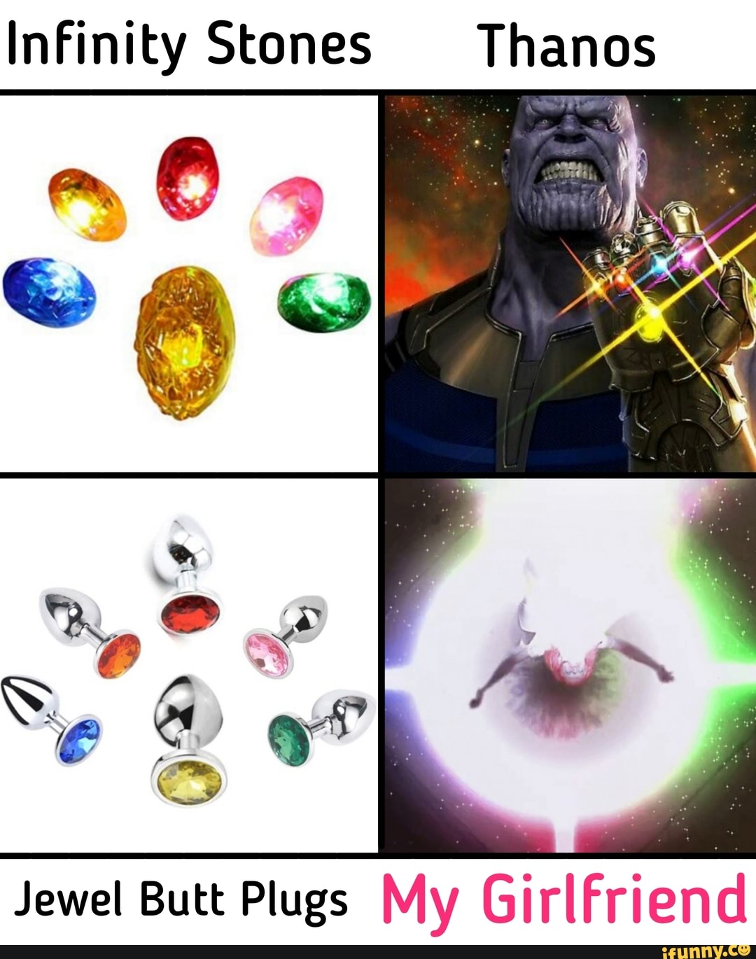 Infinity Stones Thanos Jewel Butt Plugs My Girlfriend - iFunny Brazil