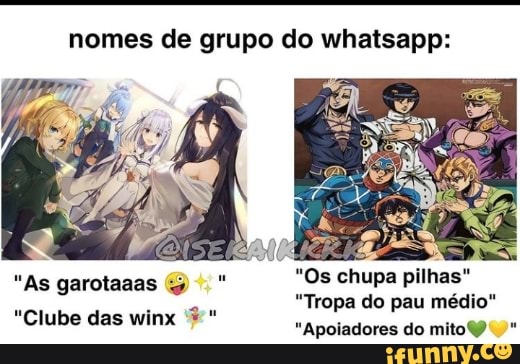 Grupo de WhatsApp Animes br, memes,😎