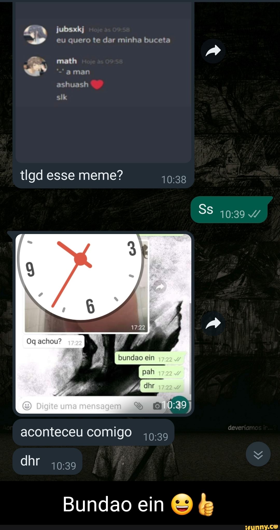 Jubsxkj eu quero te dar minha buceta math a man ashuash tigd esse meme? SS  Oq achou? ad dever grite uma mensagem SS aconteceu comigo 9.39 dever Bundao  ein dhr - iFunny Brazil