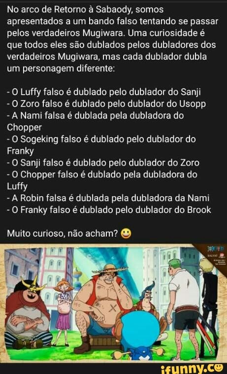 Já Tem Sabaody Dublado na Netflix Hoje? on X:  / X