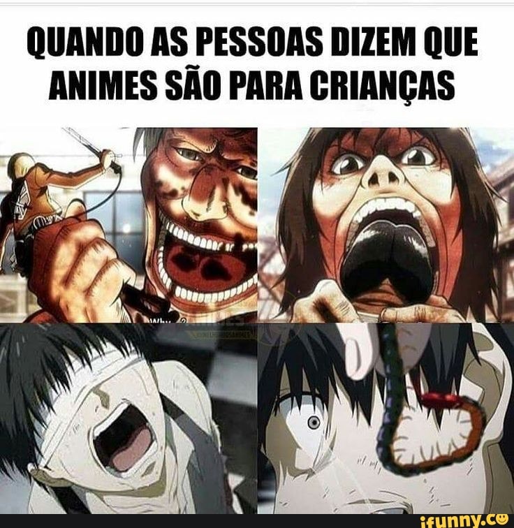 Como as pessoas pensam que os animes são: realmente os an imes são