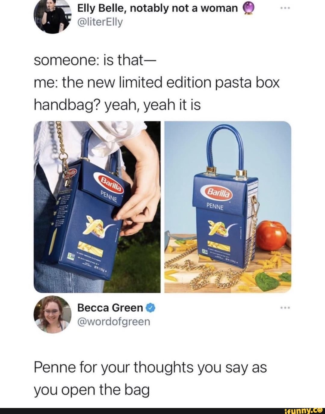 IterElly someone is that me the new limited edition pasta box