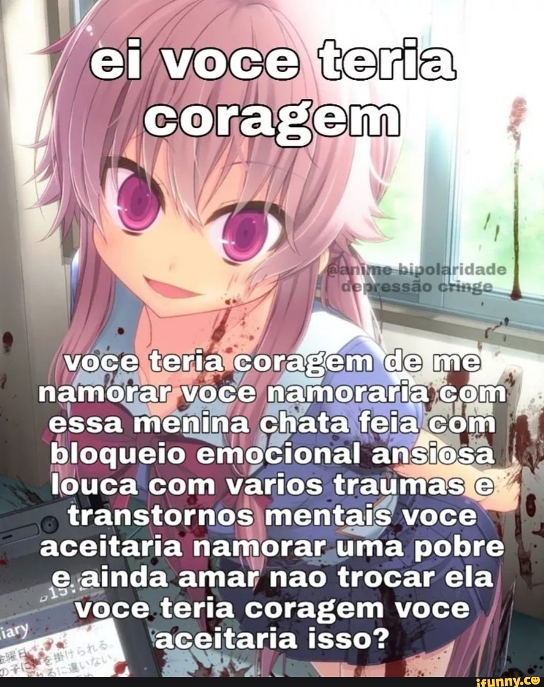 Quem você namoraria em diferentes animes?