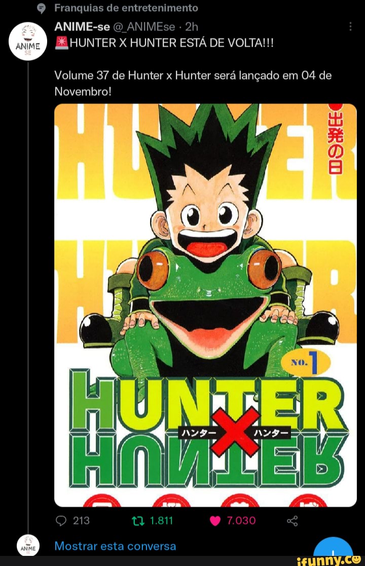 Hunter x Hunter: Mangá retorna em novembro de 2022 com seu novo volume