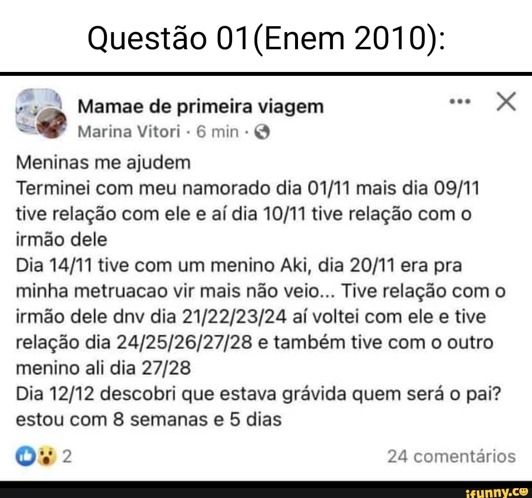 Comentário ENEM 2010]