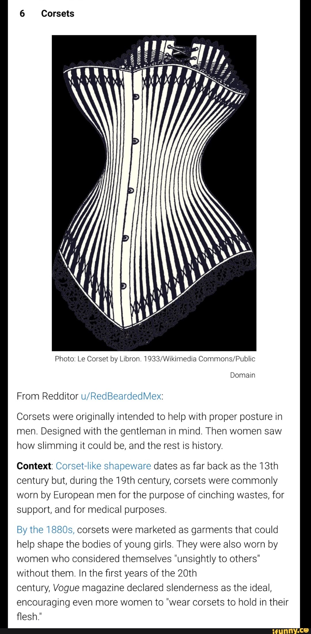 6 Corsets Photo Le Corset by Libron. Domain From Redditor Corsets were