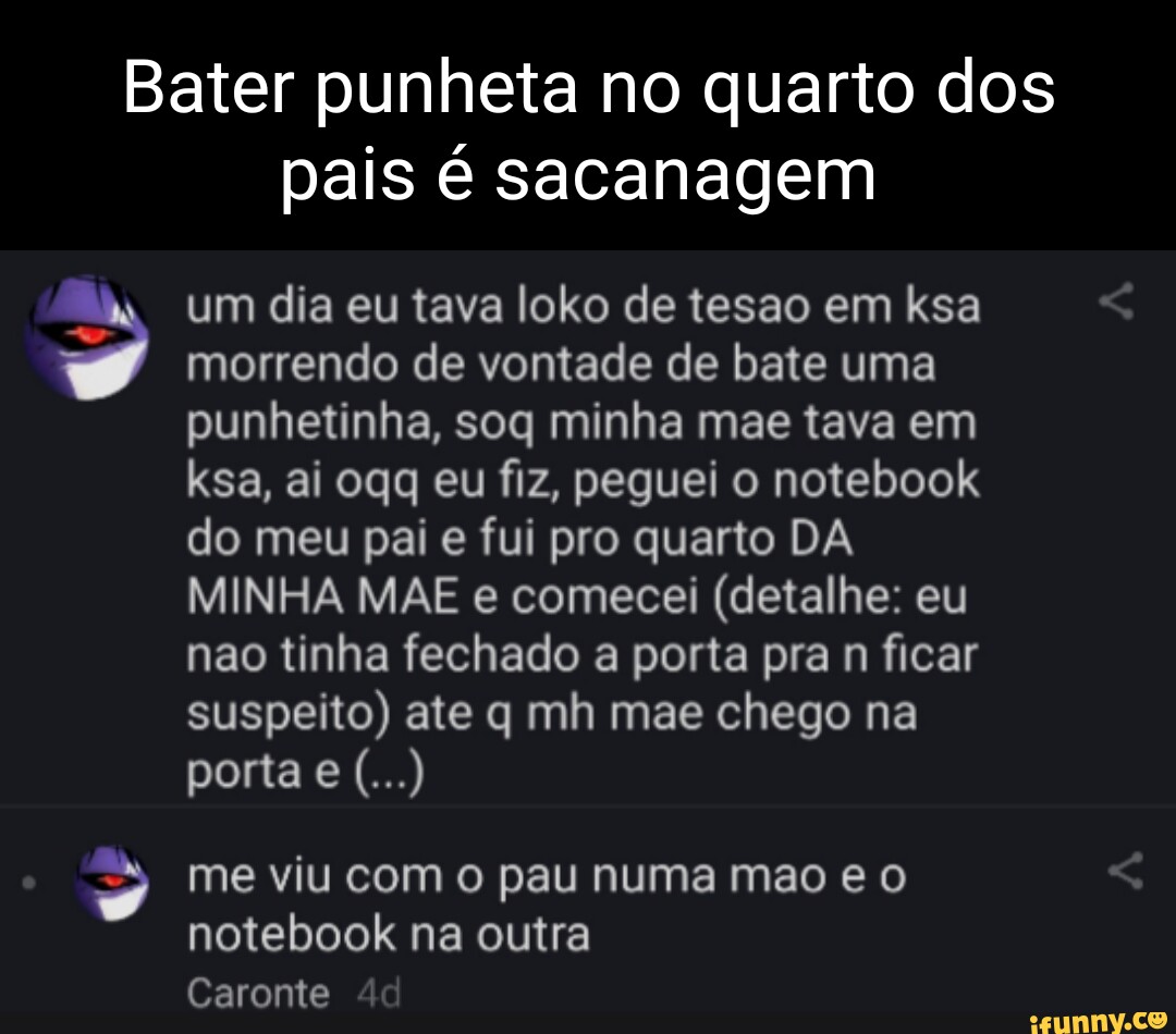 Bater punheta no quarto dos pais é sacanagem um dia eu tava loko de tesao em