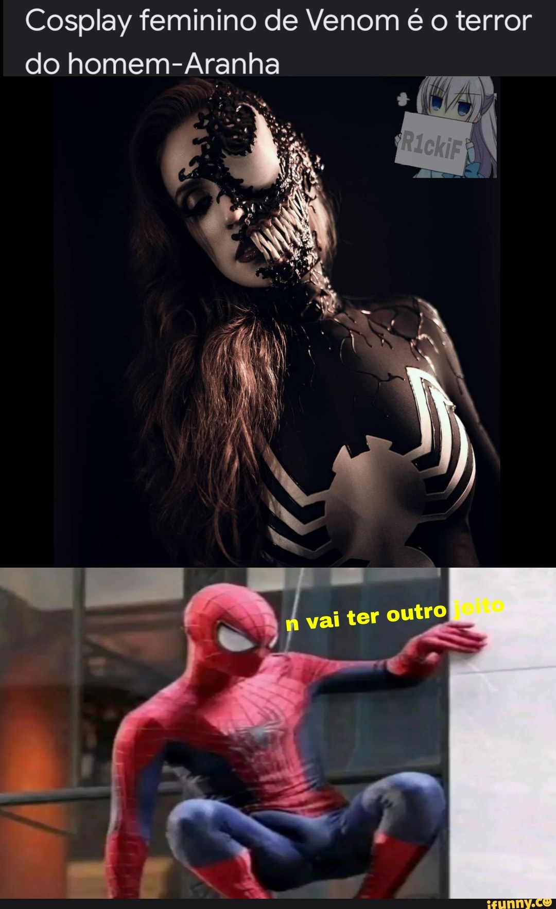 Cosplay feminino de Venom é o terror do homem-Aranha ES