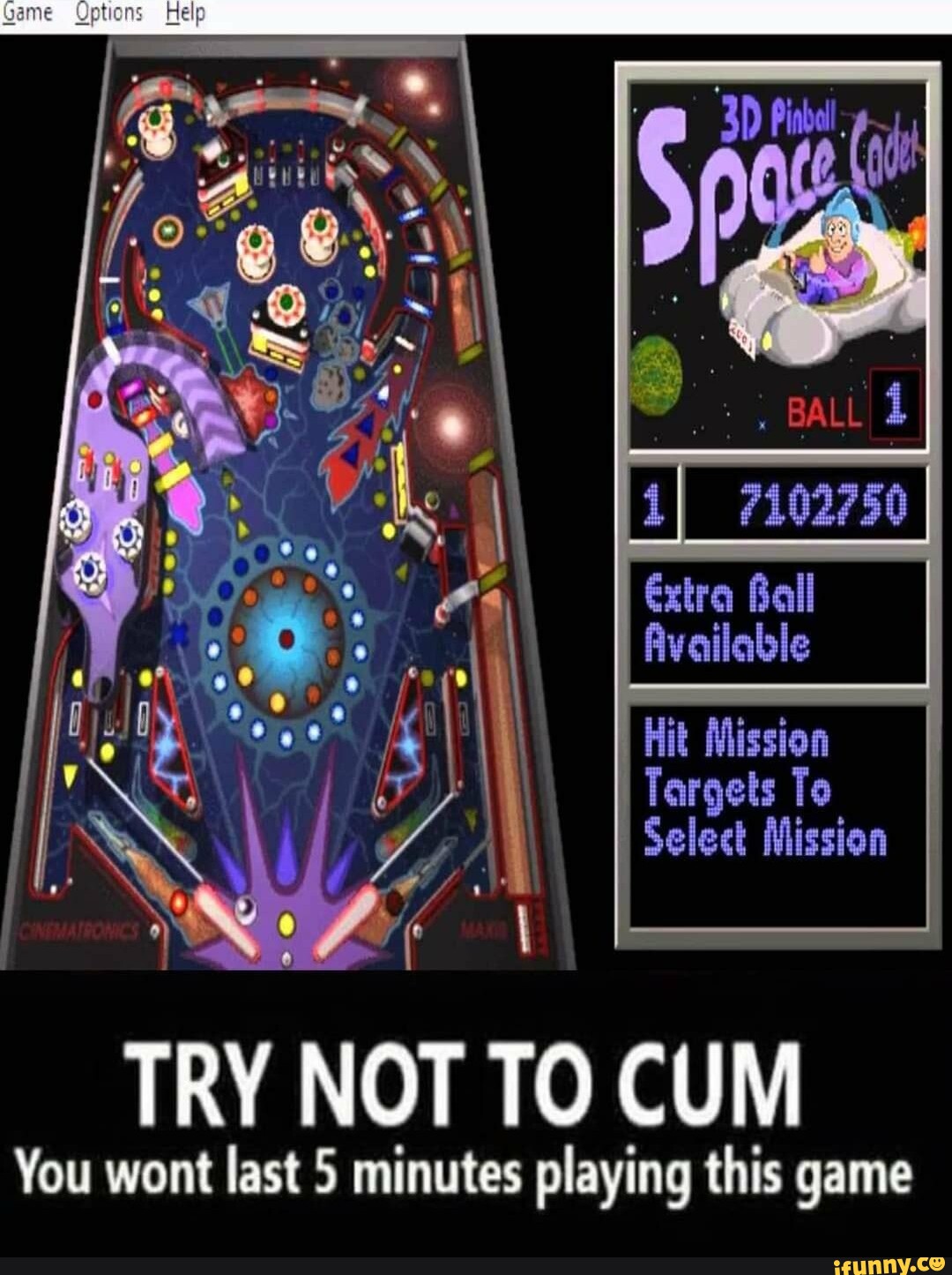 Game lelp Ball Hit Mission Targets To I Select Mission TRY NOT TO CUM You  wont last 5 minutes playing this game - iFunny Brazil