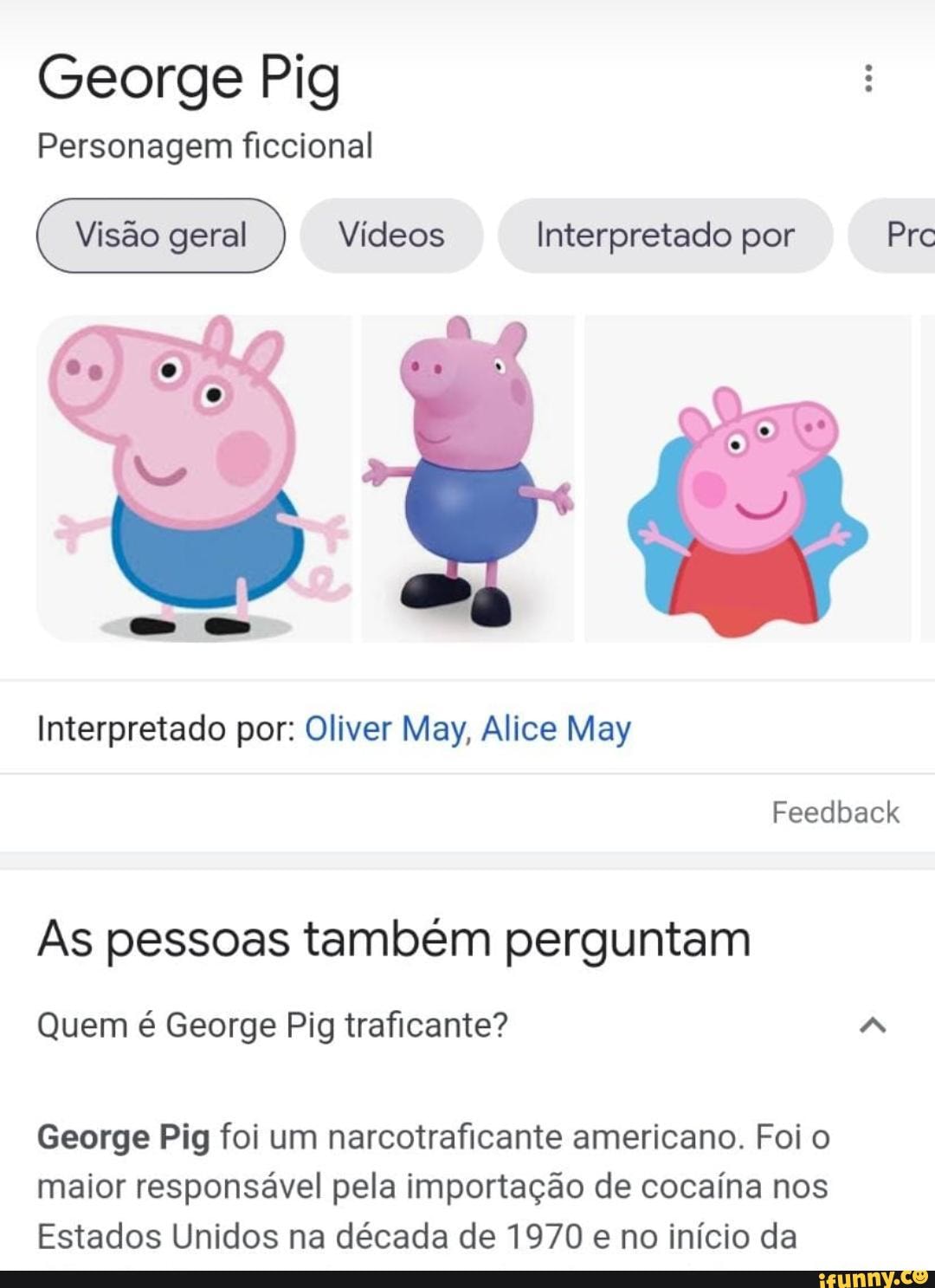 George Pig Personagem ficcional Interpretado por Vídeos George Pig