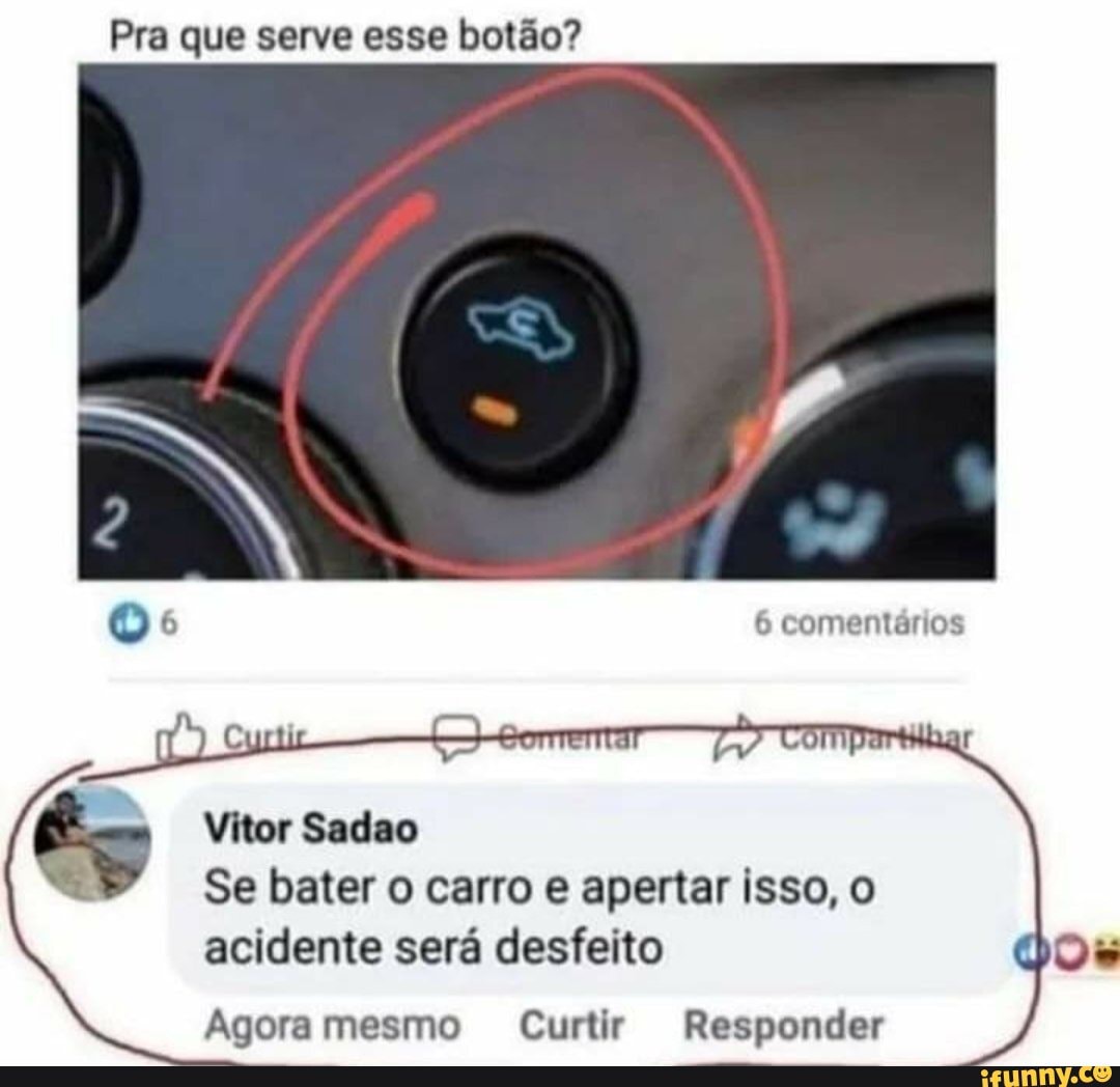 Para que serve esse botão