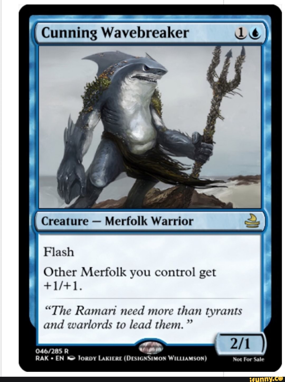 Ravane, my dream bant merfolk commander : r/custommagic